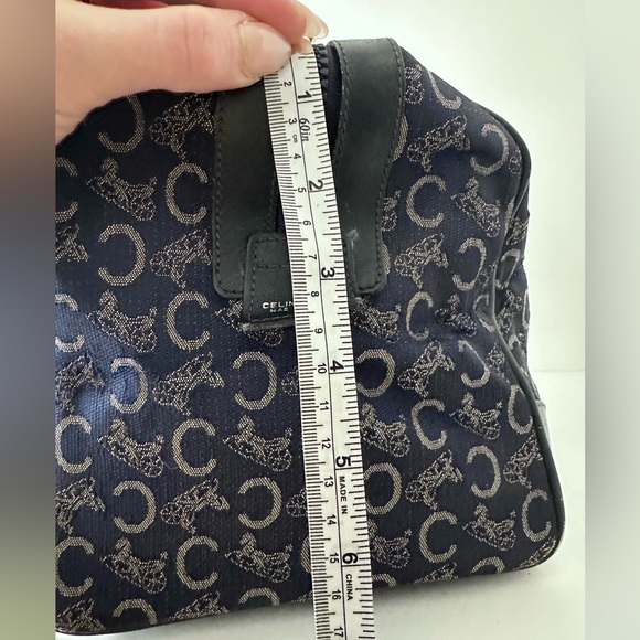 SALE! Céline Boston Bag in Navy Blue Rare, Vintage Y2K Celine Speedy 30cm - Picture 12 of 15